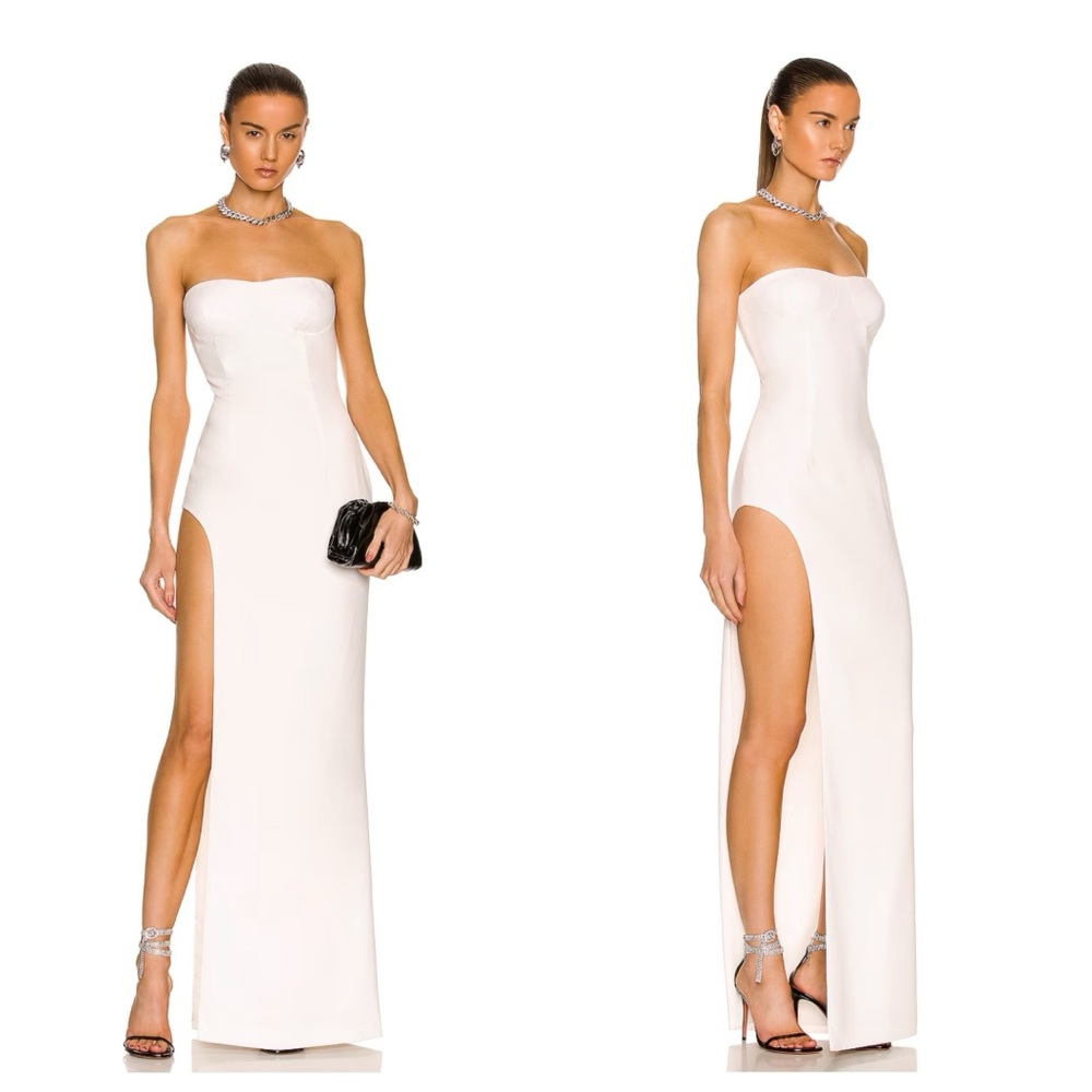 MONOT strapless tube gown white size 6